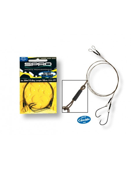 Spro Pike Fighter Predator Single Hook Trace 50 cm / 13,6 kg.