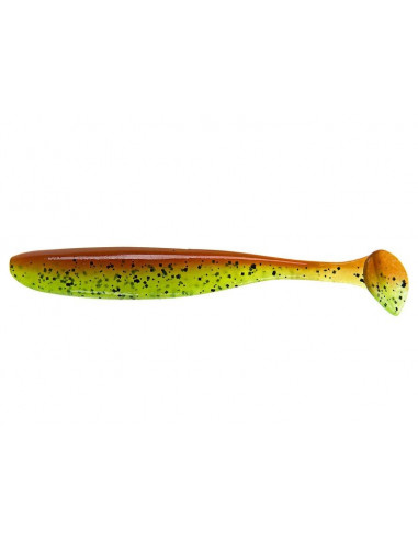 Keitech Easy Shiner 5", Fb.: Motoroil / Chartreuse