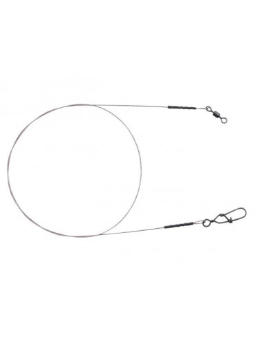 Spro Matt Black 7x7 Wire Leader 40 cm  / 10 kg. Stahlvorfach