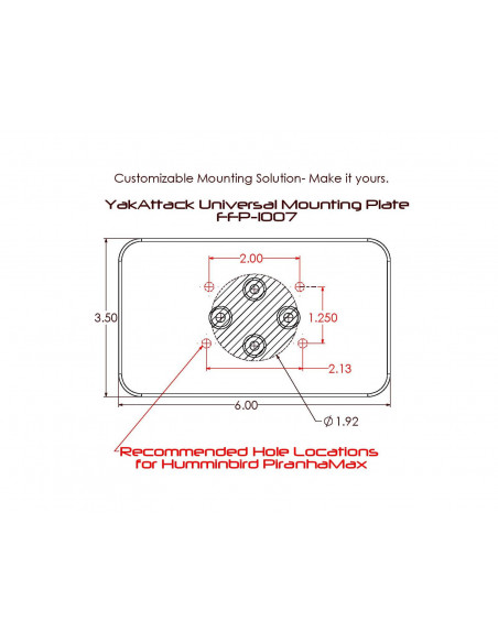 Yak-Attack Universal Mounting Plate (FFP-1007)