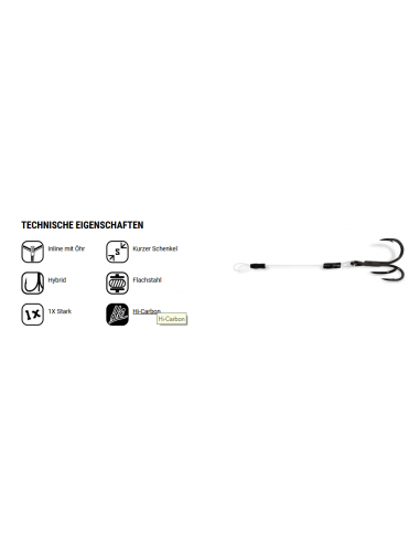 VMC 7547F Finess Fluoro Stinger, Tragk.: 7 kg./...