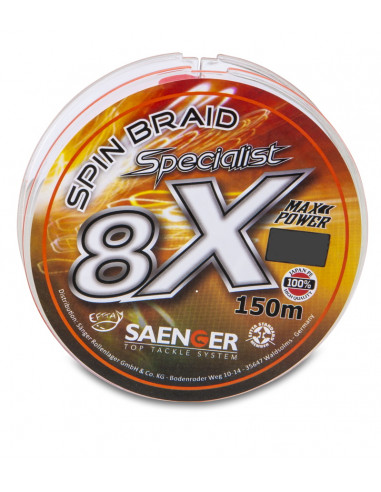 Sänger 8X Specialist Spin Braid Fluo Orange 9,7...