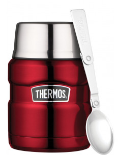 Thermos Essensbehälter 'King' mit Löffel 0,47 L, Fb.: Rot 2