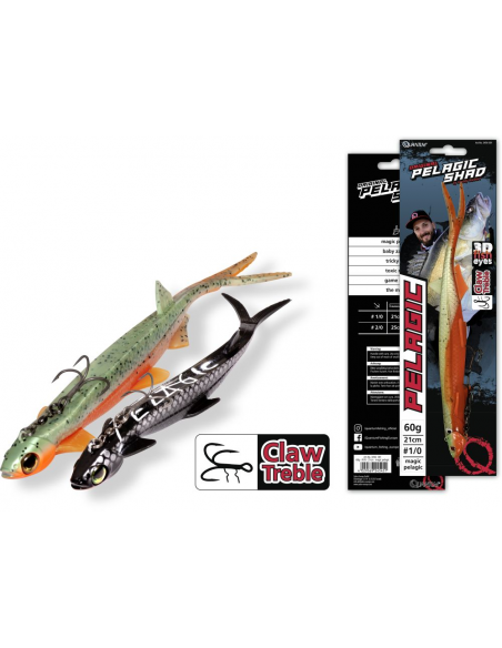 Quantum Pelagic Shad Set 21 cm / 60 g./ Fb.: The Monk
