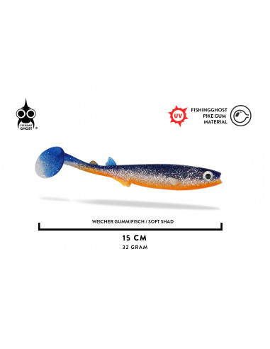 Fishing Ghost RenkyShad V2 15 cm / Fb.: Funky Blue
