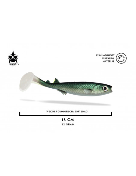 Fishing Ghost RenkyShad V2 15 cm / Fb.: White Fish