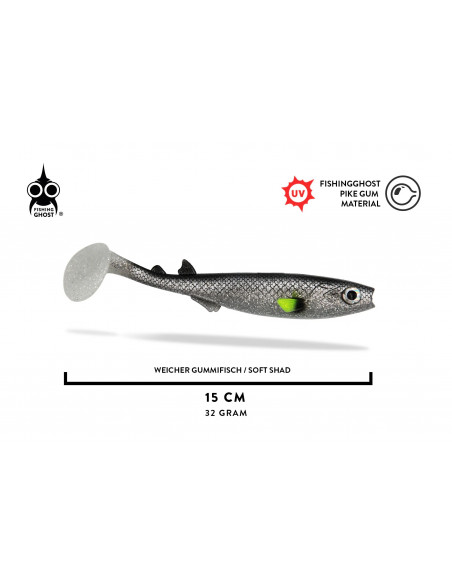 Fishing Ghost RenkyShad V2 15 cm / Fb.: White Fish Pearl
