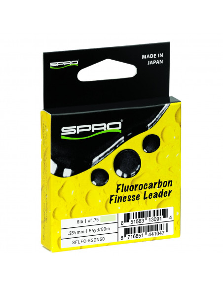 Spro Fluorocarbon Finesse Leader 0,352mm/7,3 kg/ Stealth Green