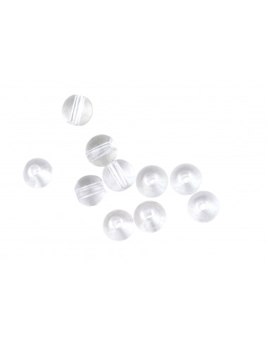 Spro Round Glass Bullet Weight Beads 8 mm Clear...