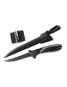 DAM Fishing Knife inkl.Sharpener Angelmesser 6" 2
