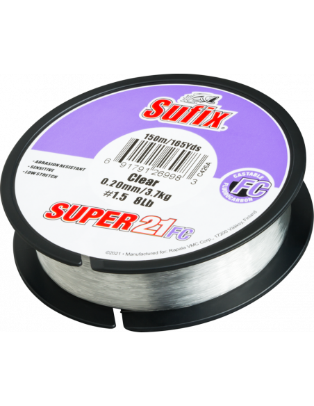 Sufix Super 21® FC Fluorocarbon 6,5 kg./ 0,28 mm/ 50 m