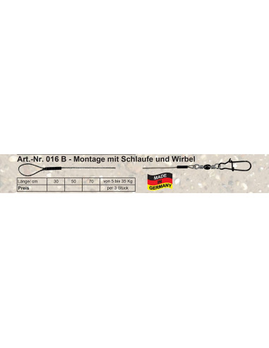 Profi-Blinker Fibresteel Montage mit Schlaufe...