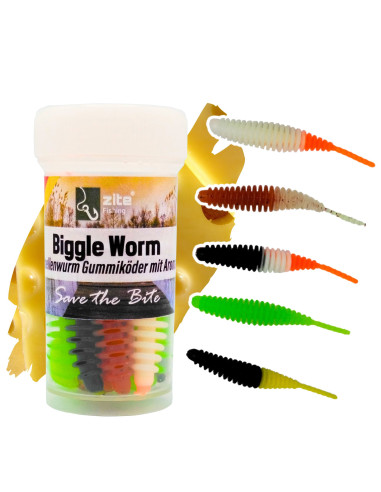 Zite Fishing Biggle Worm Allround Mix...