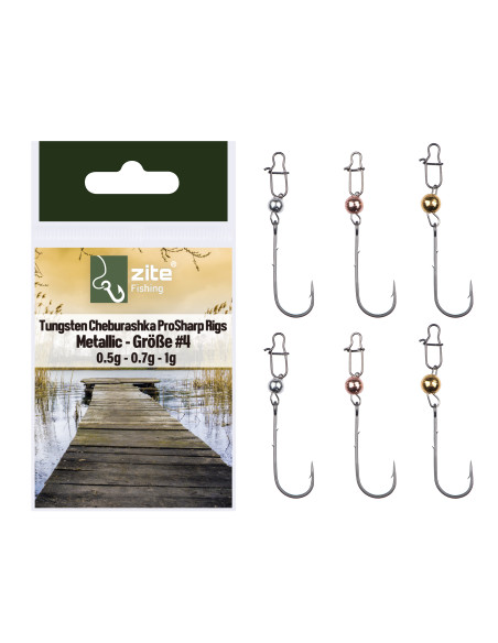 Zite Fishing Tungsten Cheburashka ProSharp Rigs Metallic Gr.4