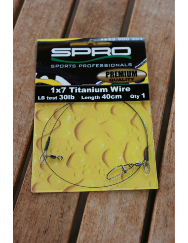 Spro Predator 1x7 Titanium Vorfach, Tragk.:13,6 kg