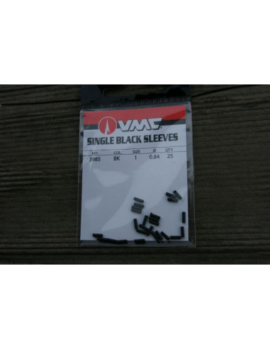 VMC Single Black Sleeves Klemmhülsen Gr. 1 - 0,84 mm