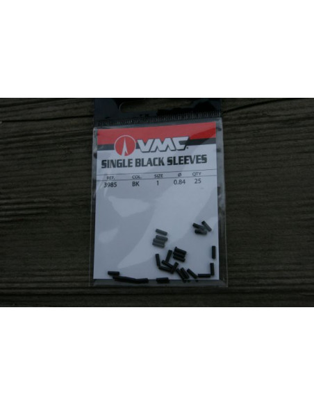 VMC Single Black Sleeves Klemmhülsen Gr. 1 - 0,84 mm