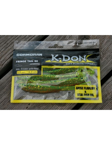K-Don S6 Fringe Tail 14 cm / Fb.: Gold-Flitter