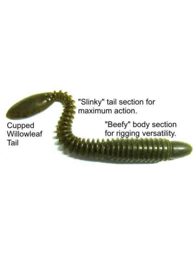 Lunker City Ribster 4,5", Fb.: Atomic Chicken