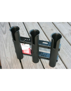 Tempress Fish-on 3-fach Rutenhalter, schwarz 2