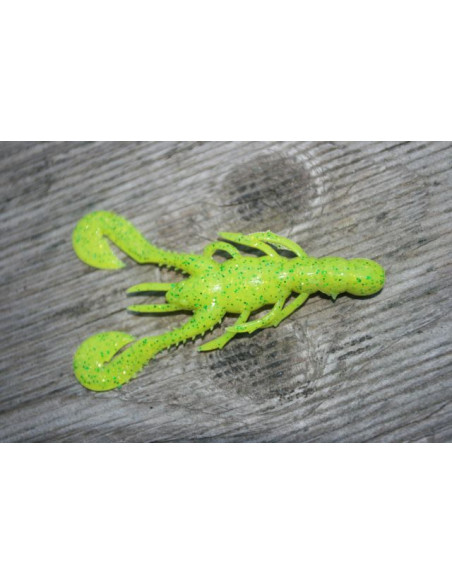 Fish Arrow Air Crush Craw Jr. 3", Fb.: Chartreuse