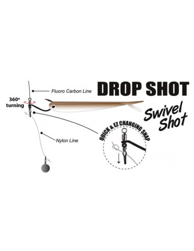 Gamakatsu Drop Shot Swivel Shot, Gr.2