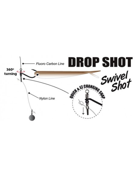 Gamakatsu Drop Shot Swivel Shot, Gr.2