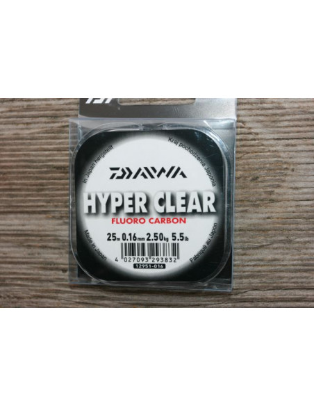 Daiwa Hyper Clear Fluorocarbon 0,16 mm / 2,5 kg. / 25 m