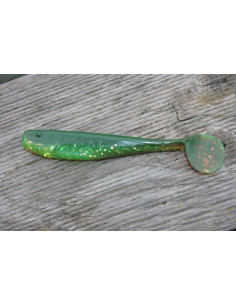 Relax King Shad 4", Fb.: Grün-Glitter-Motoroil 2