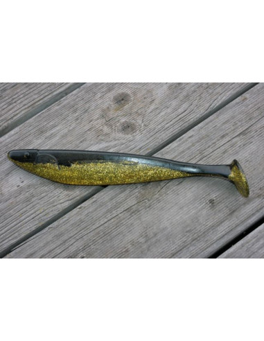 ShadXperts Megalodon 12" / 30 cm, Fb.: Kristall-Gold-Glitter