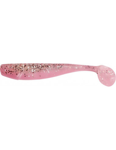 Relax King Shad 4", Fb.: Bubblegum/Clear Glitter