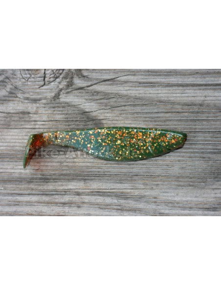 Kopyto River 4" ca. 11 cm, Fb.: Motoroil-Glitter