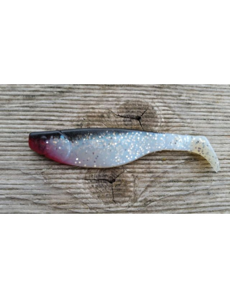 Kopyto River 4" ca. 11 cm, Fb.: Blauperl-Glitter-Schwarz