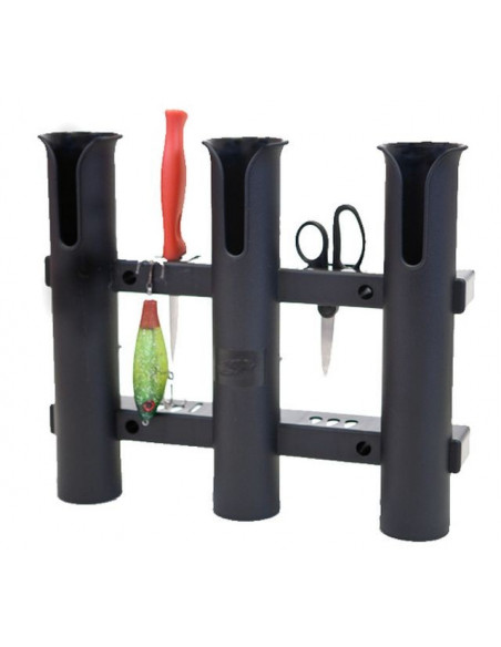 Tempress Fish-on 3-fach Rutenhalter, schwarz