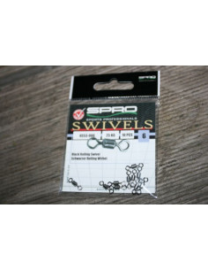 Spro Black Rolling Swivel Tönnchen-Wirbel Gr.6, 25 kg 2