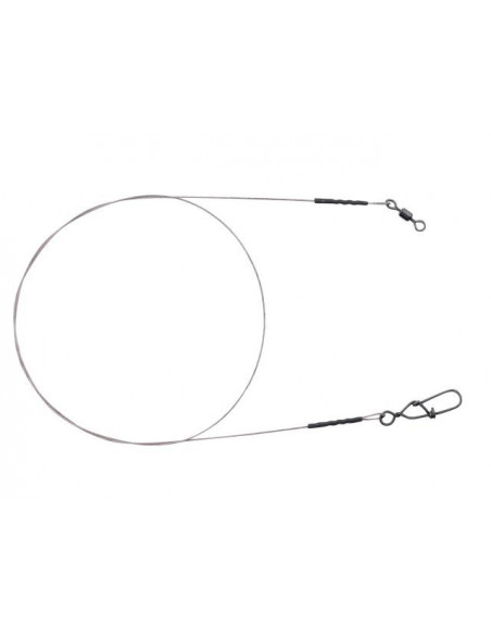 Spro Matt Black 7x7 Wire Leader 40 cm  / 15 kg. Stahlvorfach