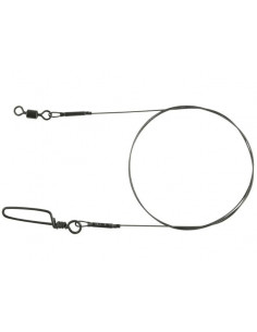 Spro Matt Black Leader 1x7 Titanium Vorfach 50 cm, Tragk.: 35 kg